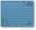 Pen At Hand Stick Figures - Camp Postcards