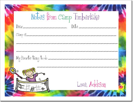 Pen At Hand Stick Figures - Camp Fill-In Postcards (PEN-CMPC-135 - Full Color)