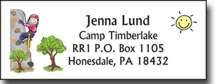 Pen At Hand Stick Figures - Address Label (Climb - Girl - Full Color) Pen At Hand Stick Figures - Address Label (Climb - Girl - Full Color)