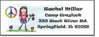 Pen At Hand Stick Figures - Address Label (Camp Peace - Full Color)