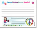 Pen At Hand Stick Figures - Camp Postcards (Peace - Lined - Full Color)