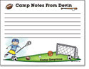 Pen At Hand Stick Figures - Camp Postcards (Sport - Lined - Full Color)