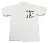 Pen At Hand Stick Figures - Golf Shirt