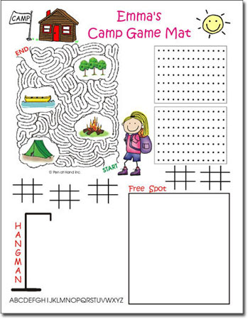 Pen At Hand Stick Figures - Game Mats (Camp Girl) Pen At Hand Stick Figures - Game Mats (Camp Girl)