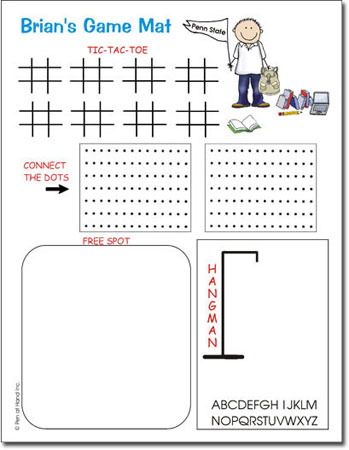 Pen At Hand Stick Figures - Game Mats (College Boy)