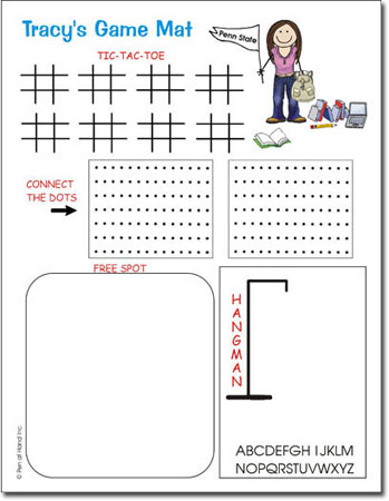 Pen At Hand Stick Figures - Game Mats (College Girl)