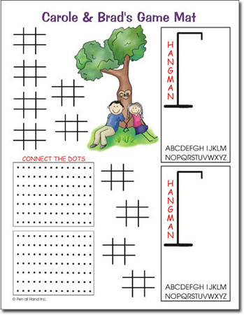 Pen At Hand Stick Figures - Game Mats (Couple)