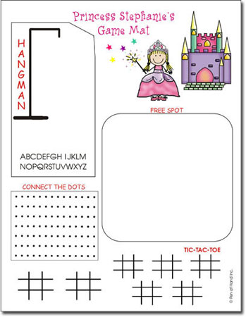 Pen At Hand Stick Figures - Game Mats (Princess)