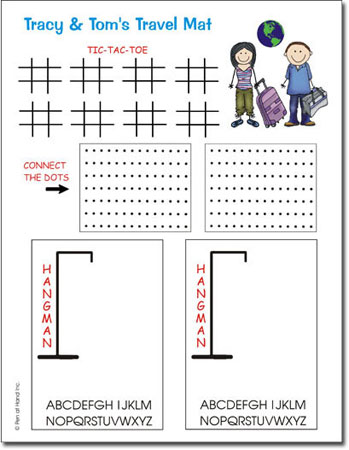 Pen At Hand Stick Figures - Game Mats (Travel Couple)