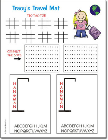 Pen At Hand Stick Figures - Game Mats (Travel Girl)