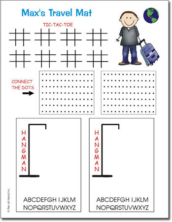 Pen At Hand Stick Figures - Game Mats (Travel Man)