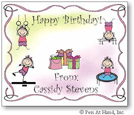 Pen At Hand Stick Figures - Gift Stickers - Gymnastics (Color) Pen At Hand Stick Figures - Gift Stickers - Gymnastics (Color)