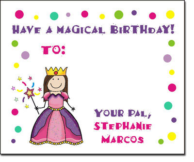 Pen At Hand Stick Figures - Gift Stickers - Princess (Color)