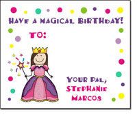 Pen At Hand Stick Figures - Gift Stickers - Princess (Color)
