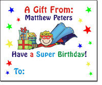 Pen At Hand Stick Figures - Gift Stickers - Superhero (Color)