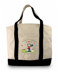 Pen At Hand Stick Figures - Grocery Tote (Grocery Tote 2)