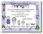 Pen At Hand Stick Figures - Invitations - Mixed #4 (Holiday)