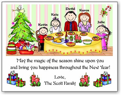 Pen At Hand Stick Figures - Full Color Holiday Cards - Xmas22 Pen At Hand Stick Figures - Full Color Holiday Cards - Xmas22