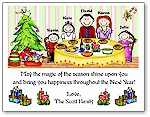 Pen At Hand Stick Figures - Full Color Holiday Cards - Xmas22