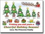 Pen At Hand Stick Figures - Full Color Holiday Cards - Xmas29