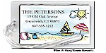 Pen At Hand Stick Figures - Luggage/ID Tags - Beach