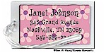 Pen At Hand Stick Figures - Luggage/ID Tags - Pink Flowers