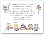 Pen At Hand Stick Figures - Invitations - Arts & Crafts (color)