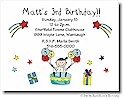 Pen At Hand Stick Figures - Invitations - Birthday Cake