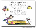 Pen At Hand Stick Figures - Invitations - Bowling2