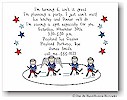 Pen At Hand Stick Figures - Invitations - Ice Hockey