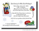 Pen At Hand Stick Figures - Invitations - Sledding