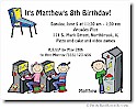 Pen At Hand Stick Figures - Invitations - Video Arcade