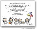 Pen At Hand Stick Figures - Invitations - Music-Dance