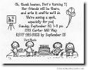 Pen At Hand Stick Figures - Invitations - Arts & Crafts (b/w)