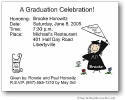 Pen At Hand Stick Figures - Invitations - Graduation (color)