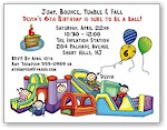 Pen At Hand Stick Figures - Invitations - Bounce Boy #2