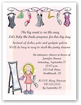 Pen At Hand Stick Figures Invitations - Bachelorette