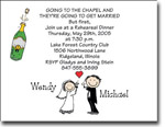 Pen At Hand Stick Figures - Invitations - Wedding