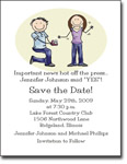 Pen At Hand Stick Figures - Invitations - Wed Ring