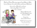 Pen At Hand Stick Figures - Invitations - Wed Shower - Cocktails