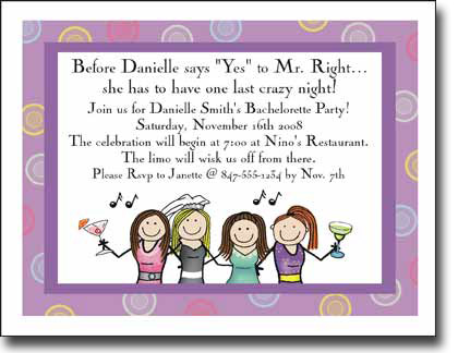 Pen At Hand Stick Figures - Invitations - Bachelorette-4 Pen At Hand Stick Figures - Invitations - Bachelorette-4