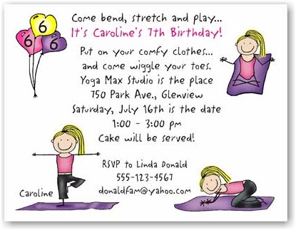 Pen At Hand Stick Figures - Invitations - Yoga