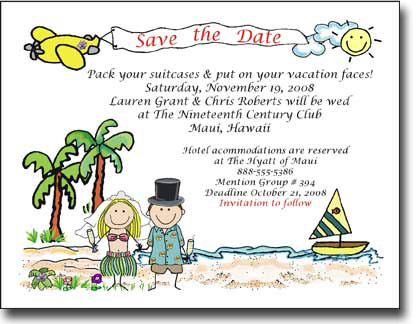 Pen At Hand Stick Figures - Invitations - Wed Destination Pen At Hand Stick Figures - Invitations - Wed Destination