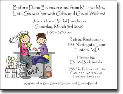 Pen At Hand Stick Figures - Invitations - Wed Shower - Cocktails Pen At Hand Stick Figures - Invitations - Wed Shower - Cocktails