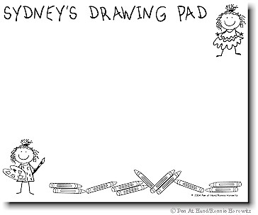 Pen At Hand Stick Figures - Jumbo Drawing Pad