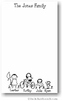 Pen At Hand Stick Figures - Large Single Color Family Pad