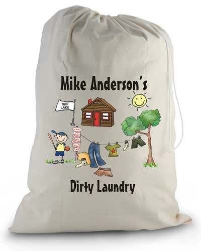 Pen At Hand Stick Figures - Laundry Bag (Camp)