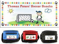 Pen At Hand Stick Figures - 6-Pack Lunch Sacks (Soccer)