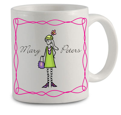 Pen At Hand Stick Figures - Mug (Retro - Mug #11)