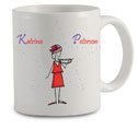 Pen At Hand Stick Figures - Mug (Retro - Mug #1)